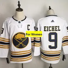 Новинка, все сшитые женские майки Buffalo#9 Jack Eichel#26 Rasmus Dahlin#53 Jeff Skinner