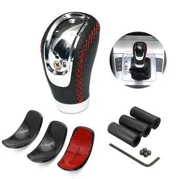 

Universal 5 Speed 6 Speed Handmade PU Leather Car Drives Button Switch Button Manual Car Shift Button