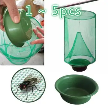 

Garden Hanging Fly Catcher Bag Killer Cage Net Trap Insert Bug Pest Hanging Catcher Garden Reusable Flycater Cage Fly Cage 1~5pc