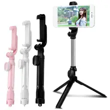 

360 Degree Rotary Telescopic Bluetooth-compatible Selfie Stick Phone Tripod Holder Bracket