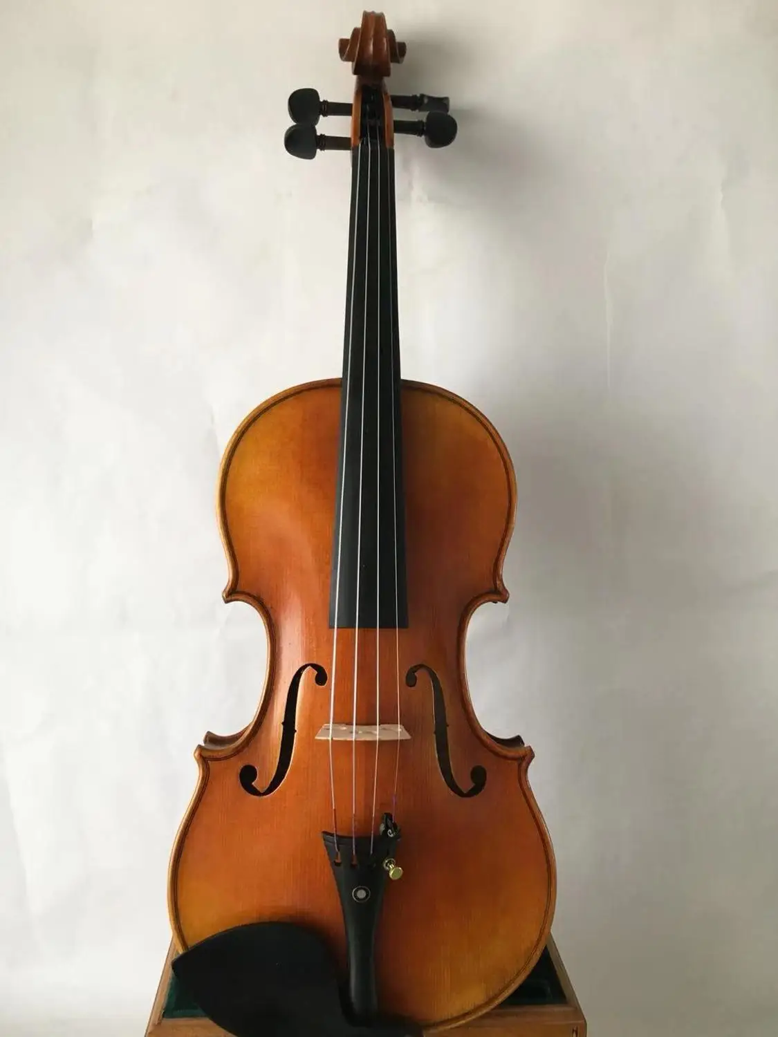 4/4 size Violin 1pc flamed maple old spruce top hand made violin no.19096