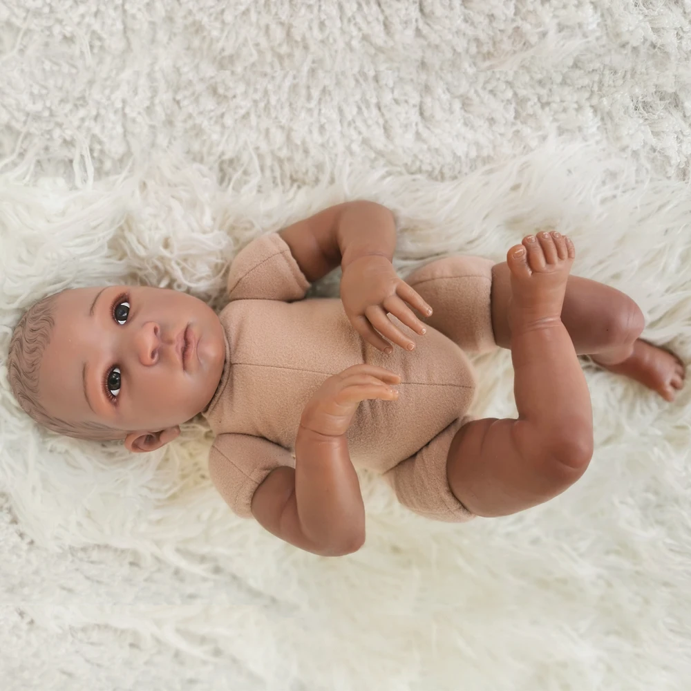 Bebe Reborn куклы игрушки Африканские Детские черные куклы 50 см мягкие силиконовые reborn Детские куклы малыш Reborn игрушки для детей подарок