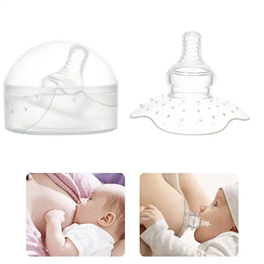 

1PC Silicone Nipple Protectors Feeding Mothers Nipple Shields Protection Cover Breastfeeding Silicone Triangular Breast Pad