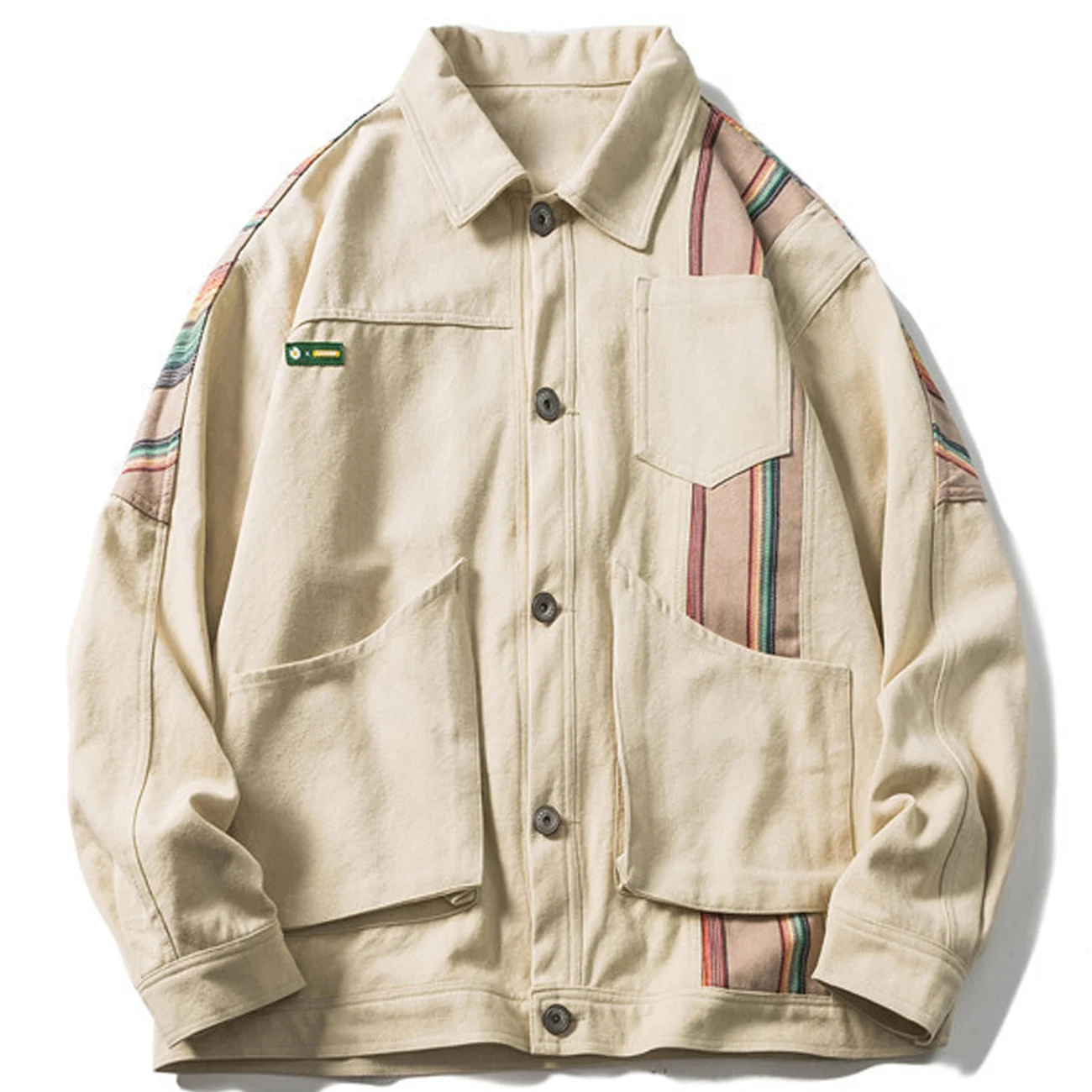 LACIBLE Hip Hop Warm Parka Jacket Mens Streetwear Retro Vintage