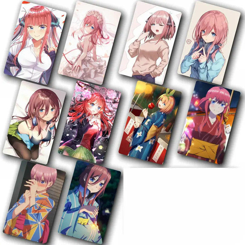 5 Toubun no Hanayome карта аниме стикер пакет DIY водонепроницаемая карта классические детские наклейки игрушки для детей 100 шт
