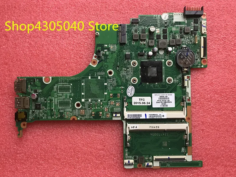 Материнская плата для ноутбука HP 15 AB DA0X22MB6D0 809335 001 501 601 100% функции AMD A4