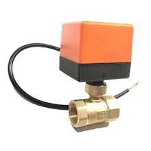 Горячая моторизованный электрический шаровой соединитель латунная резьба 2/3 способов для кондиционера прямой ток PLD