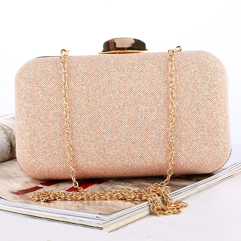 

2019 Cross Border Debutante Evening Bag Rose Gold WOMEN'S Evening Bag Customizable Large Capacity Clutch Symphony Banquet Bag