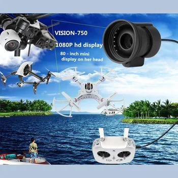 

New 80 inch Monocular Mini Micro-Display HD Night Vision with Headband Goggles AV Series for FPV Monitor