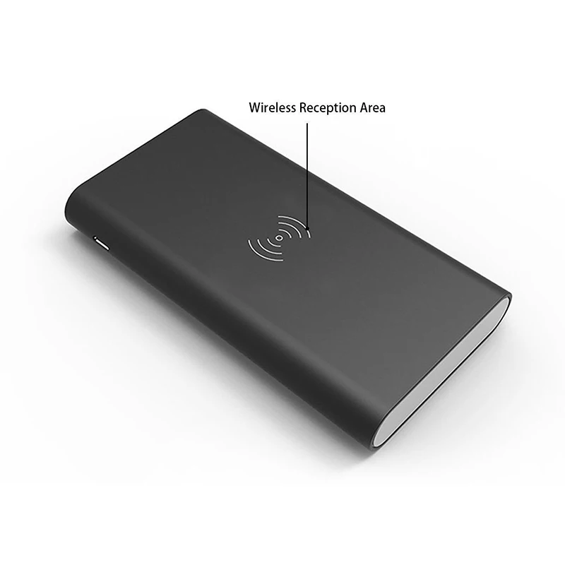 10000 мАч универсальный портативный внешний аккумулятор Qi Беспроводное зарядное устройство для iPhone samsung S6 S7 S8 внешний аккумулятор для мобильного телефона Беспроводное зарядное устройство
