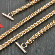 Solid Color Stylish Bag Chain All Match Durable Simple OT Buckle Bag Chains Women New Fashion Handbag Strap Bag Accessories