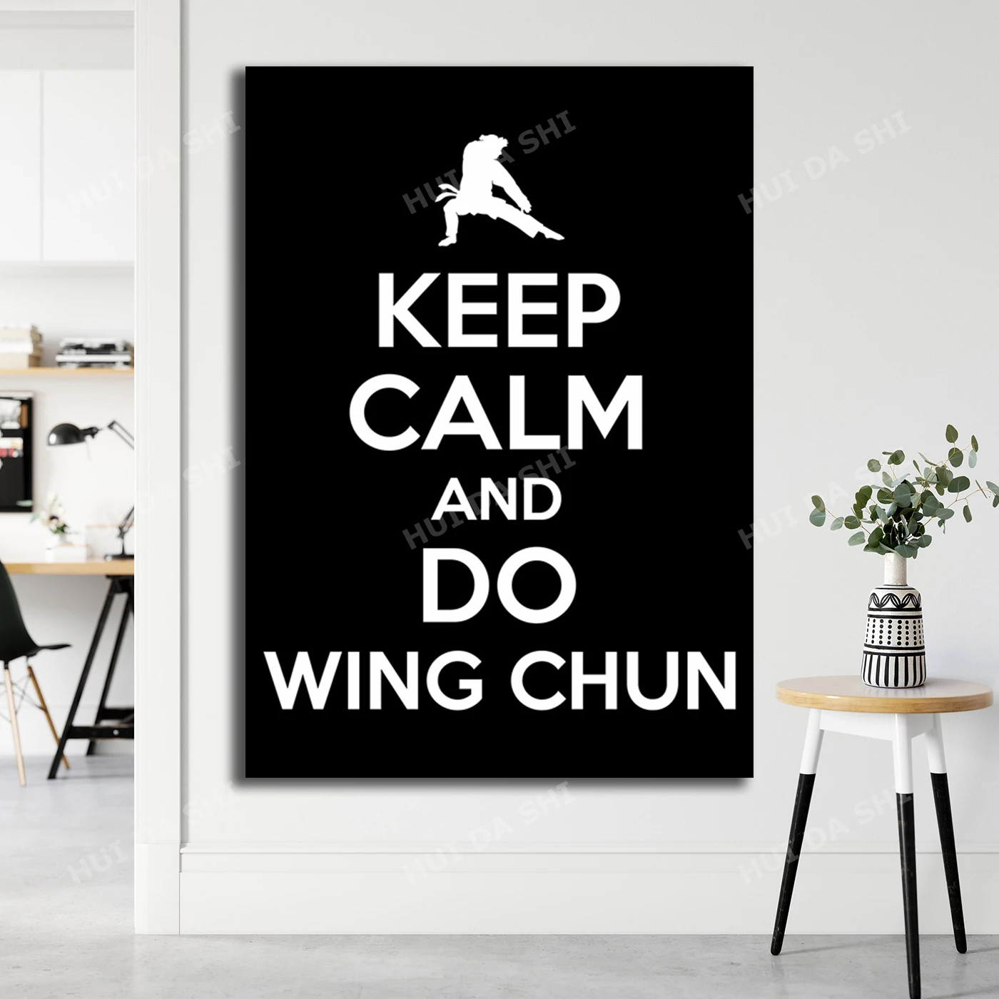 Постер с надписью Keep Calm Wing Chun-Настенный декор-постер принтом на холсте-настенное