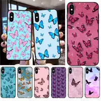 Cute 3D Relif Butterfly Phone Case for iphone 12 Mini SE 2020 5 5S 6 6S Plus 7 8 Plus X XR XS 11 Pro Max Fundas Coque cover