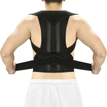 Aptoco-Corrector de postura para espalda, soporte de clavícula para espalda, entrenador de espalda ajustable encorvado