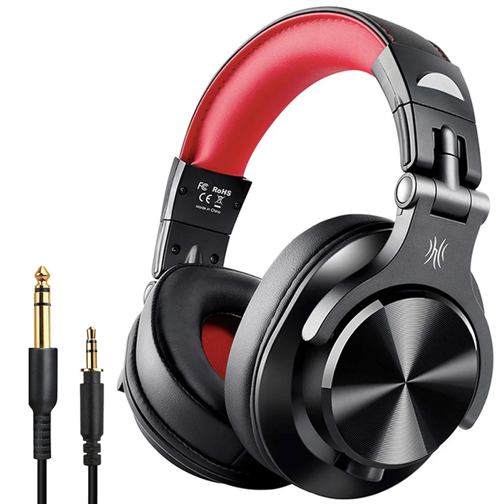 Oneodio Fusion Проводные+ беспроводные Bluetooth наушники для телефона, микрофон, над ухом, студийные DJ наушники, профессиональные наушники для записи