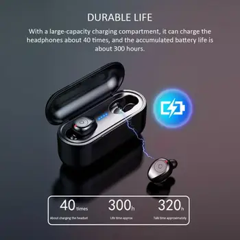 

F9 HD Call Noise Bluetooth Headset For Phone Pad Cancelling Gaming Headset With Charging Case Used For Phones multi-function use