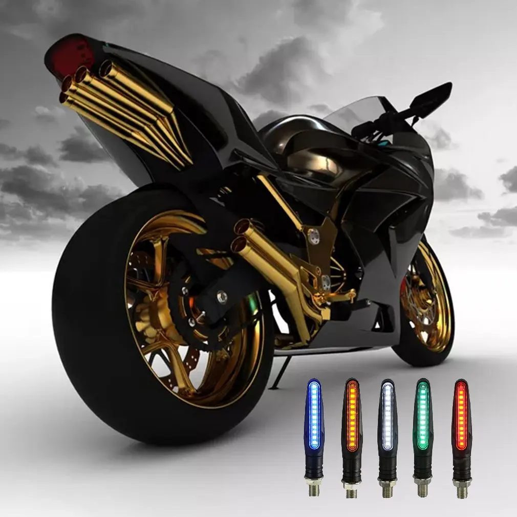 

Motorcycle Turn Signal Water Mode Led One-Line Direction Light Modified Electric Car Left And Right Direction Lights