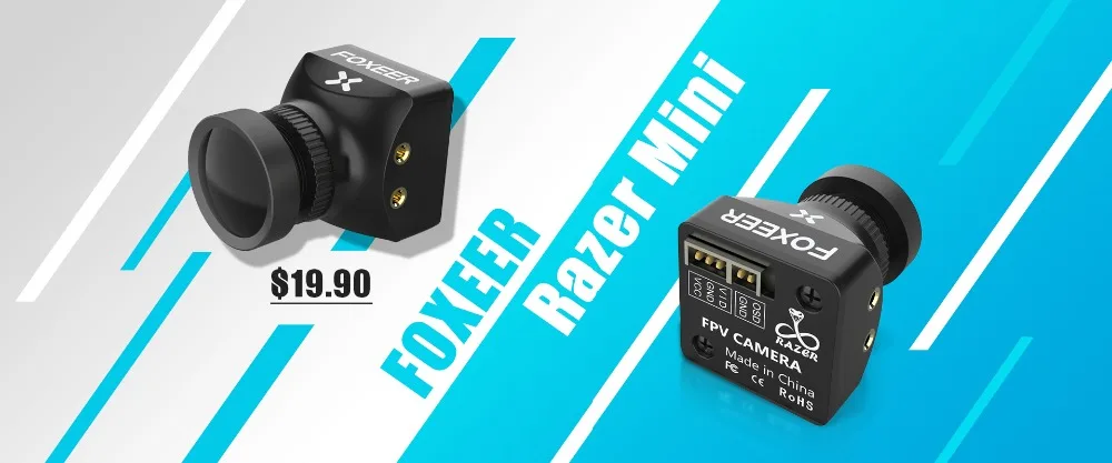 Foxeer razer Mini HD 5MP 2,1 мм M12 1200TVL PAL NTSC 4'3 16'9 FPV камера с OSD 4,5-25 V естественное изображение для обновления стрел RC