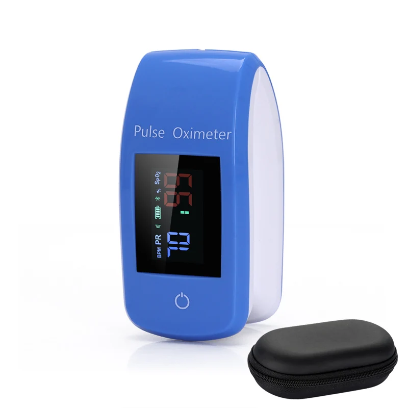 1 oximeter with bag Палец Пульсоксиметр bluetooth пальца оксиметр de Dedo насыщения крови кислородом Oximetro Pulsioximetro для здравоохранения - Цвет: 1 oximeter with bag