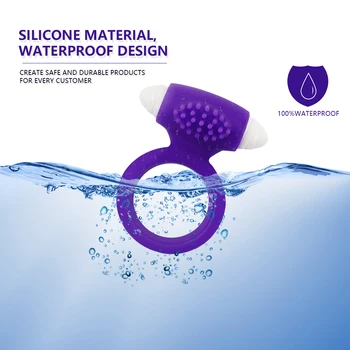 EXVOID Silicone Cock Vibrating Ring Delay Ejacualtion Clitoris Stimulate Vibrators Sex Toys for Men Penis Vibrator Ring Sex Shop 6