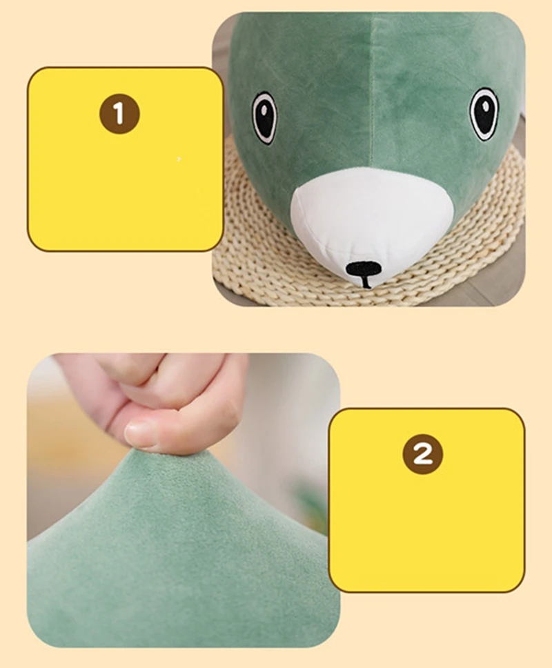 cute cartoon seal doll plush toy giant soft sleeping pillow doll baby bed comforting toy birthday xmas gift 47inch 120cm DY50768(6)