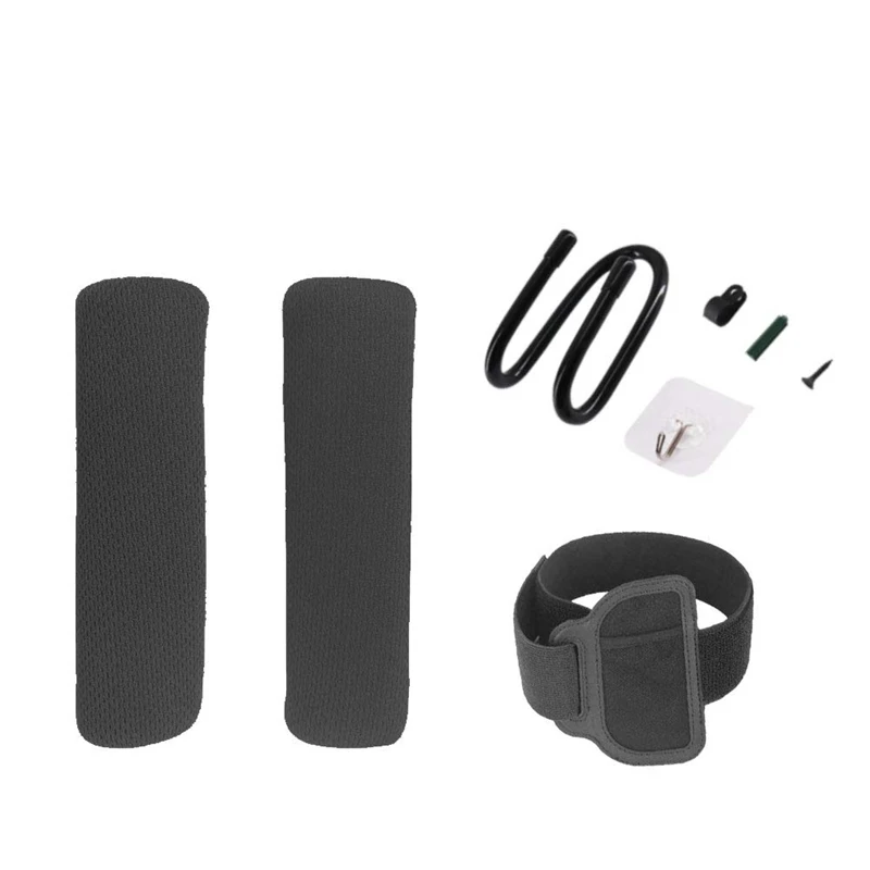 

AMS-Adjustable Elastic Leg Fixing Strap and Ring-Con Steering Wheel Non-Slip Grips Accessories Kits for Ring Fit Adventure Game