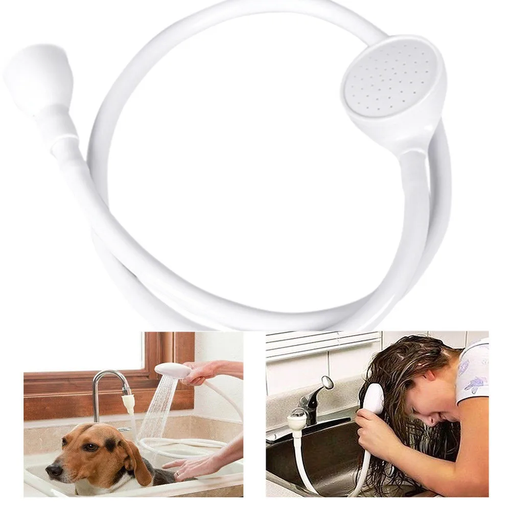 

Bathroom Faucet Shower Head Extension Spray Drains Strainer Hose Sink Shower Head Water Saving for Baby Hand Held Shower Head