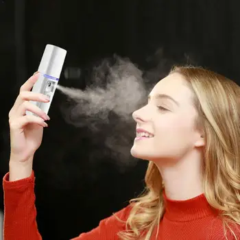

Face Stream Beauty Spray Hand-held Water Machine Moisturizing Mist Face Tool Ionic Pore Sauna Cleansing Nano Humidif Y0L5