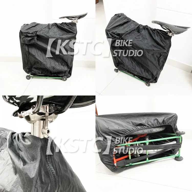 Housse De Protection Pour Vélo Pliable Brompton - Taille M (35.6-40.6 Cm), Polyester, Ouverture Poignée Et Cordon De Serrage - 5