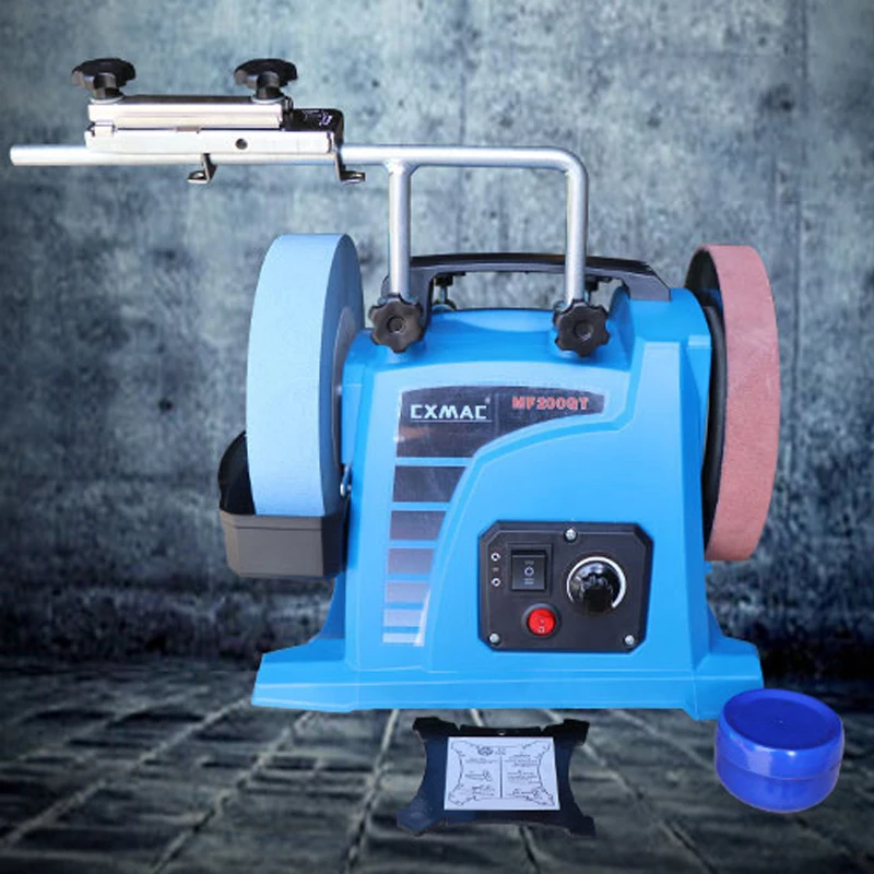 

8 Inches Water Cooling Multipurpose Sharpener Speed Regulation Low Speed Water-cooled Grinder Polisher 220V Sharpening Tools