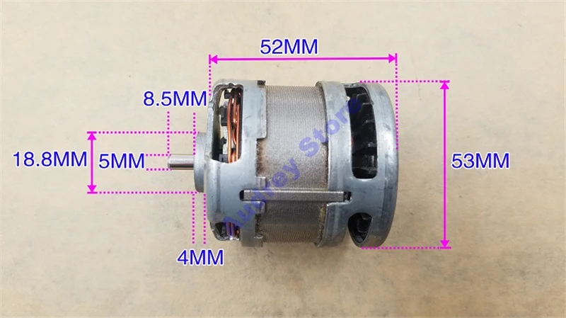 Б/у 20000 ОБ/мин DC18V 3.7A Магнитный съемник для жестких бирок для электронного отслеживания товара насилия 500 Вт индукционный бесщеточный двигатель внутренний ротор