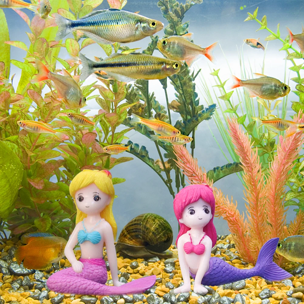 mermaid aquarium toy
