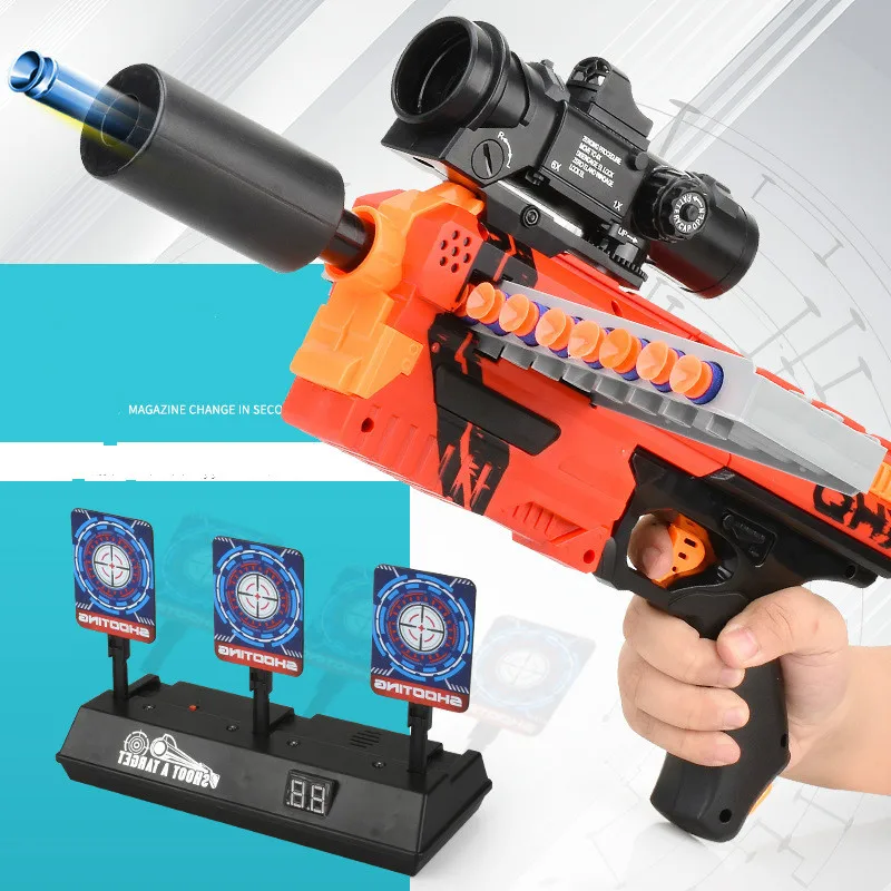 12 Rounds Of Soft Bombs And Gunmen Are Firing EVA They Can Launch Sucker Foam Bullets Outdoor Fun Sports Children's Toys Gun | Игрушки и