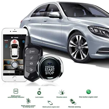 

Remote Car Engine Start with Car Alarm System app Keyless Entry Central door Locking Smart Key Automatic Trunk Opening