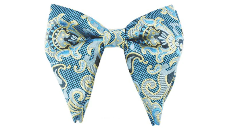 RBOCOTT модный галстук-бабочка Пейсли для мужчин женщин большой галстук-бабочка синий красный для вечерние свадебные Предварительно завязанный Галстук мужские галстуки-бабочки желтый
