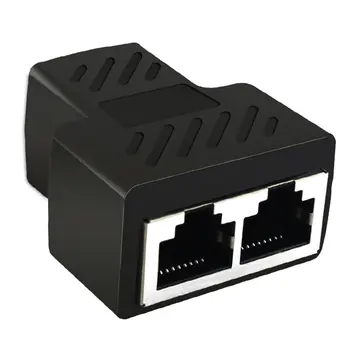 

1 pcs RJ45 1 Naar 2 Adapter Splitter Connector Met Afgeschermde CAT6 RJ45 Netwerk Tee Hoofd 8P8C Drie- manier Cable Accessorie