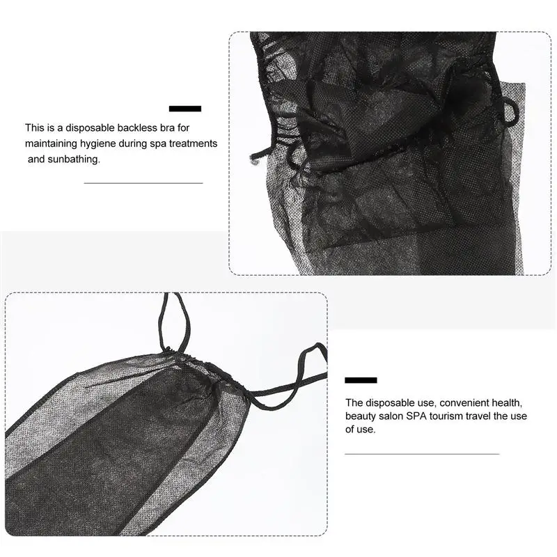 Disposable Sauna Bras 20 Sets Beauty Salon Massage Chest Wraps Non-Woven Fabric Bras Sauna SPA Disposable Bras Sauna And Knickers