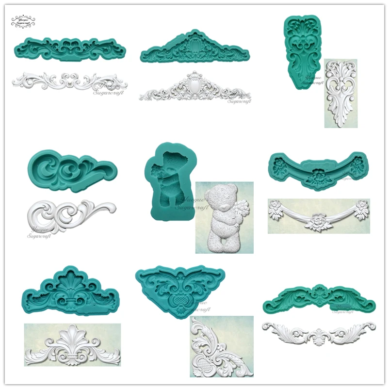 Gumpaste Mold Cake-Decorating-Tools Chocolate Flower Silicone Yueyue Sugarcraft