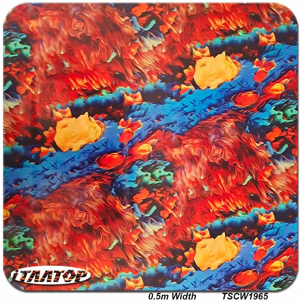 iTAATOP Rainbow Carbon TSTK9601-1 0.5M * 2/10/20M Hydrographic Film