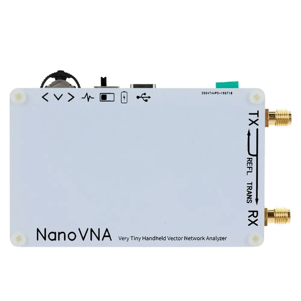Nano VNA векторный сетевой анализатор цифровой сенсорный экран коротковолновой MF HF VHF UHF антенный анализатор стоящая волна с батареей