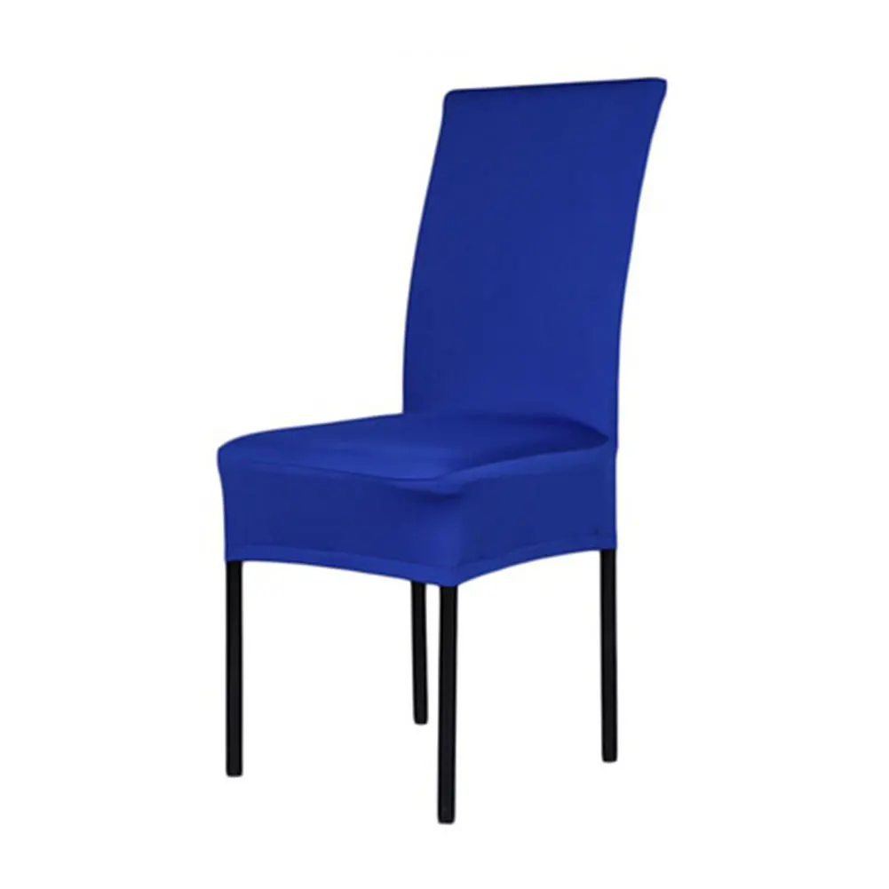 Blue 5 цветов 50-60 см чехлы для сидений Эластичные Свадебные ресторанные защитные прочные практичные Чехлы для столовой отеля банкета - Цвет: Blue