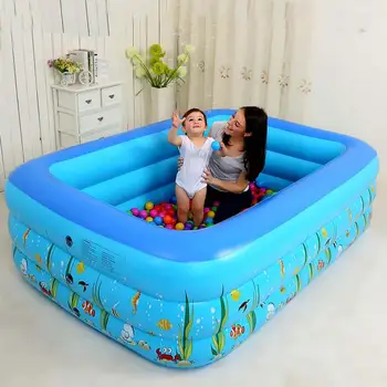 

1.2m 1.5m 1.8m Children's Home Use Paddling Pool Inflatable Square Swimming Pool Heat Preservation Kids inflatable Pool