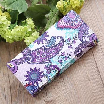 

Women Long Wallet Fashion Multifunctional Mobile Phone Bag Large Capacity Ladies Coin Purse Casual All-match Credit Card Holder