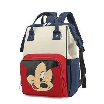 

2020 New Mickey Minnie Diaper Bag Fashion Mummy Maternity Nappy Bag High Capacity Baby Bags For Mom Multifunctional Backpack