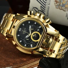 

Invincible Reserve Propeller Men's Quartz Watch 52mm Stainless Steel Chronograph Undefeated Invicto Reloj De Hombre Dropshipping