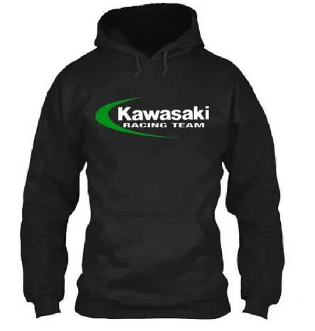 Брендовые зимние Мотокросс гоночная мотоциклетная одежда kawasaki пуловер с рыцарем пальто Kawasaki кошачьих ушек; повседневные толстовки с капюшоном и сделать