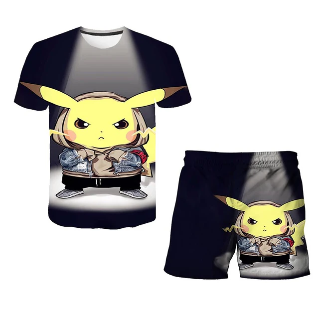 2022 New Children Sets Summer 3D Cartoon Suits Cute girl T Shirt Boys Girls Top + shorts 2pcs Sets Children Fashion Sets 4-14 Y TZ-1021