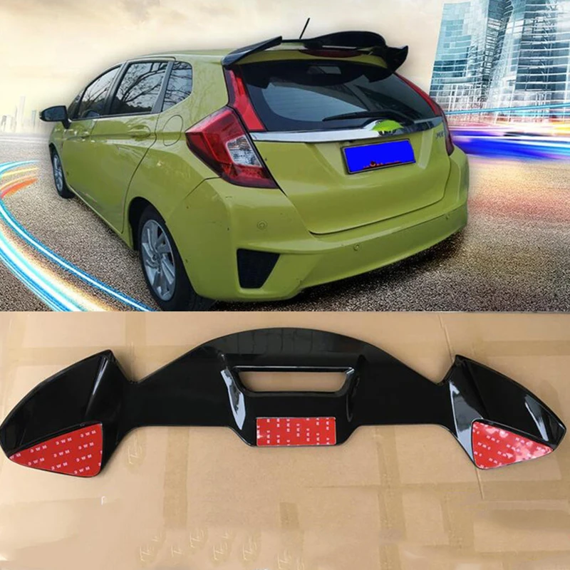 Задний спойлер для нового продукта Honda Fit ABS материал заднее крыло Jazz Праймер цвет