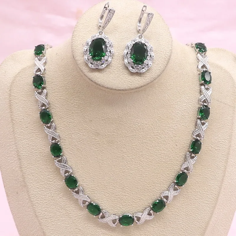 as mulheres verde semi-precioso jóias de noiva