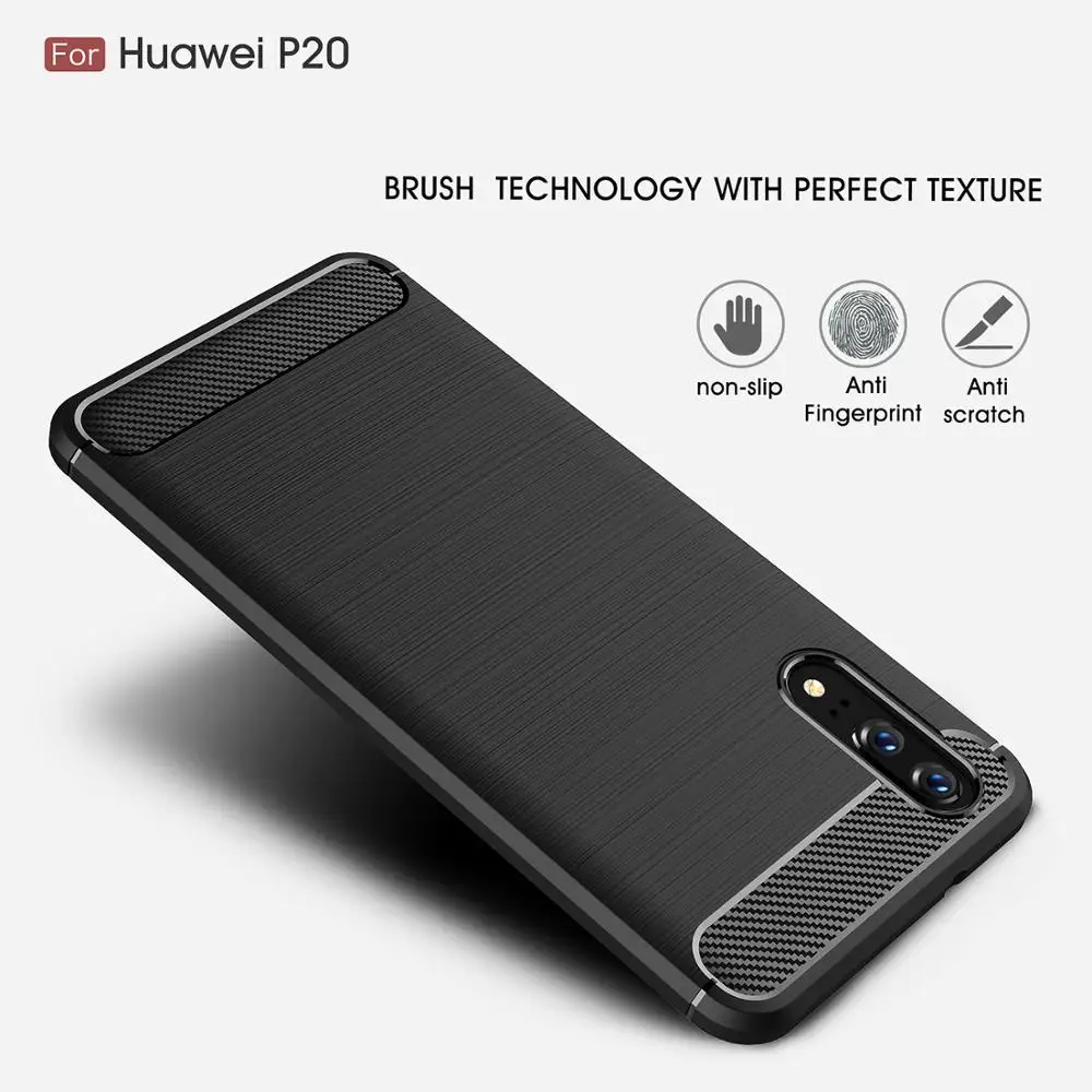 Чехол для телефона из углеродного волокна Huawei Honor V20 V30 20 20S 9X 8A 8S 10 10i 20i Premium Pro Play 3 3e